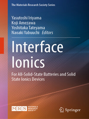 cover image of Interface Ionics